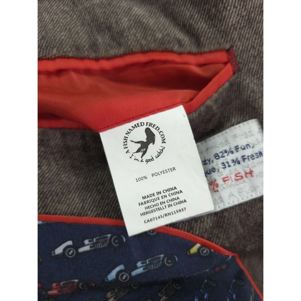 A Fish Named Fred Blazer Mens 38R Velour Sport Coat